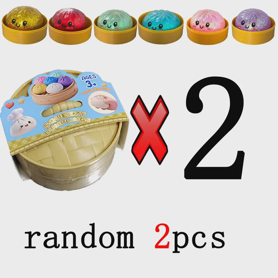 Glitter Dumpling Squishy: Zachte Stressbal voor Eindeloos Speelplezier