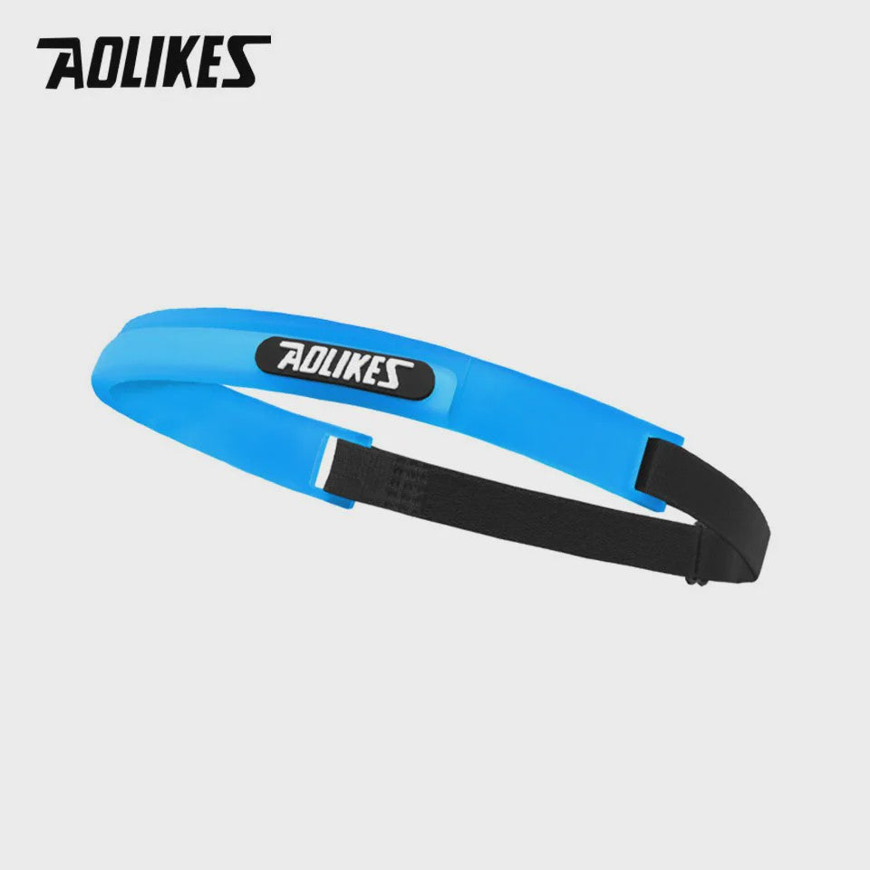 AOLIKES Elastische Zweetband Hoofdband - Zacht Siliconen voor Sport & Fitness