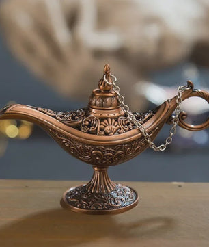 Retro Aladdin Olie Lamp Geurbrander - Decoratieve Aromatherapie Brander