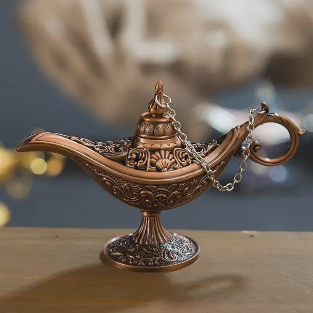 Retro Aladdin Olie Lamp Geurbrander - Decoratieve Aromatherapie Brander