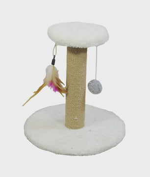 Kattenkrabpaal met Sisal Touw en Speeltjes - Beschermt uw Meubels