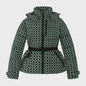 Dames Winter Parka Jas met Capuchon, Hoge Taille en Riem - Warm & Winddicht
