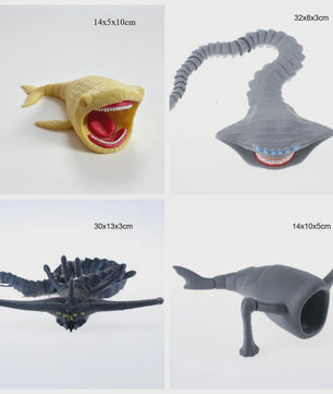 3D Geprinte Zeemonster Actiefiguur - Flexibel Speelgoed & Decoratie