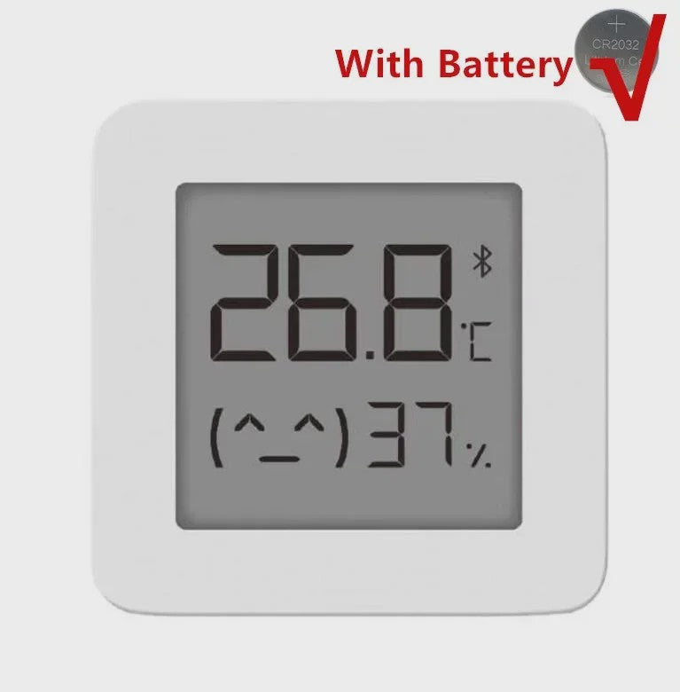 Xiaomi Mijia Bluetooth Thermometer 2 - Slimme Temperatuur & Vochtigheidssensor met App