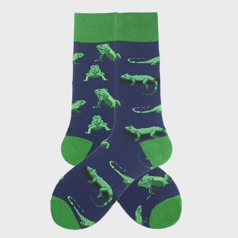 Unisex Happy Socks met Vrolijke Ontwerpen: Dinosaurus, Alien, Haai & Meer