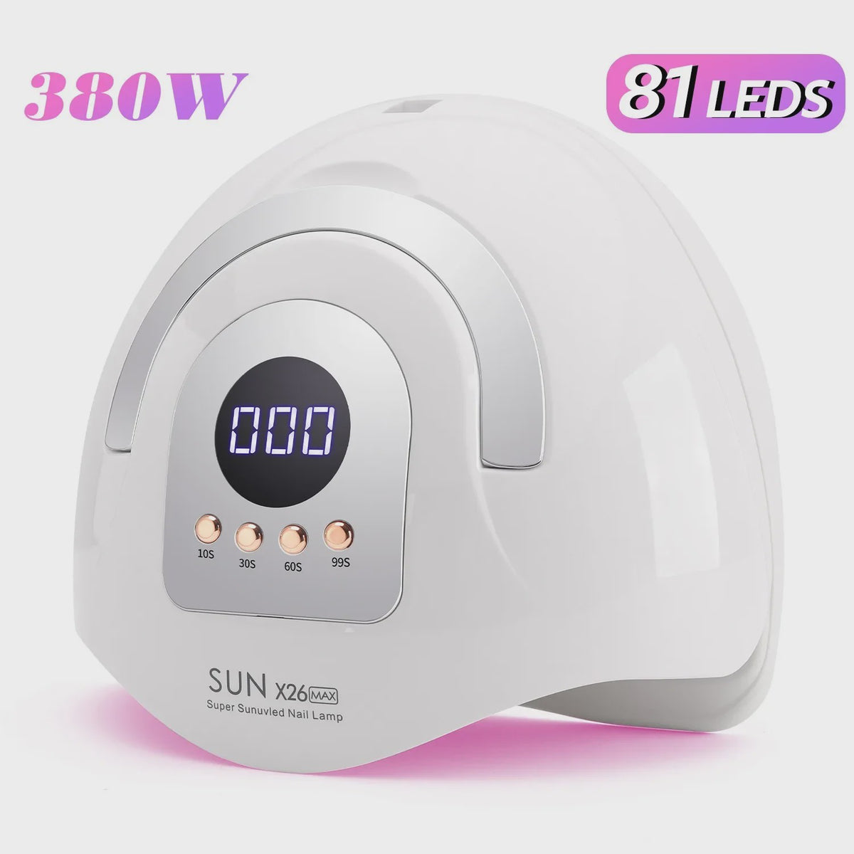 380W UV LED Nagel Lamp - 84 LEDs, Snellrogend & Automatische Sensor