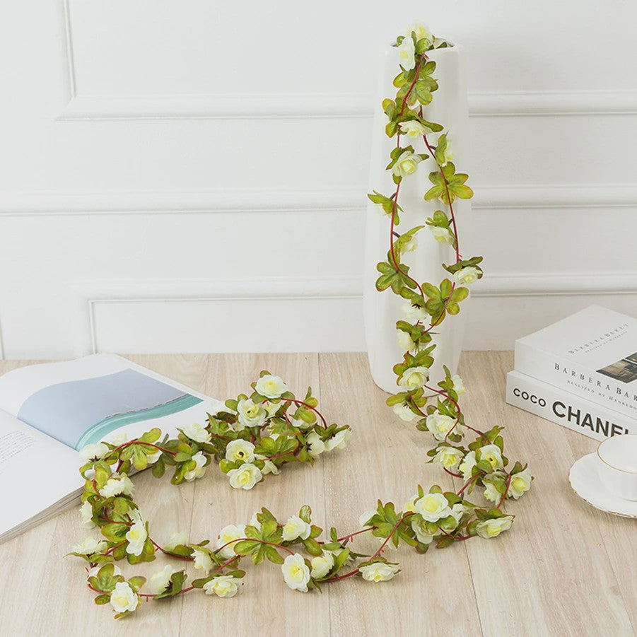 250cm Kunst Rozen Slier - Decoratieve Nepbloemen voor Bruiloft, Huis & Tuin