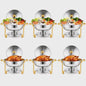 Chafing Dish Buffet Set RVS met Gouden Accent - 2 of 4 Stuks