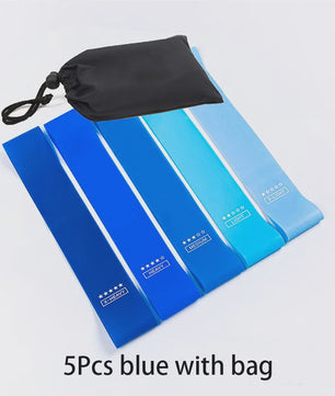Set Weerstandsbanden Fitness - 5 Stuks TPE Elastische Loop Bands voor Krachttraining, Yoga & Gym