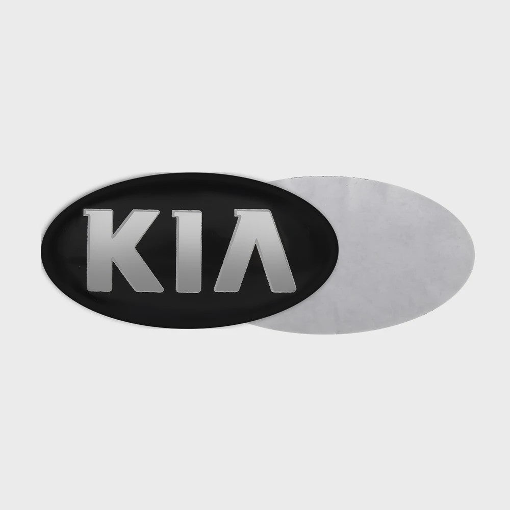 Stuurwiel Embleem Badge Sticker voor KIA Modellen (6.1x3.2cm)