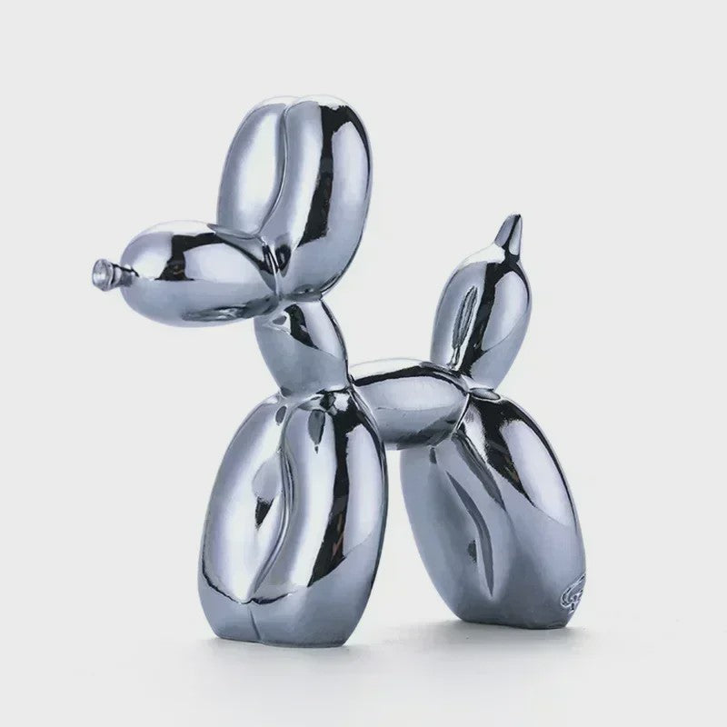Glanzende Ballonhond Sculptuur - Stijlvolle Decoratie voor Huis & Kantoor