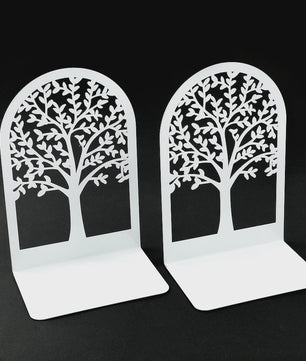 Decoratieve Levensboom Boekensteunen - Stijlvolle Boekenhouders voor Bureau en Thuis