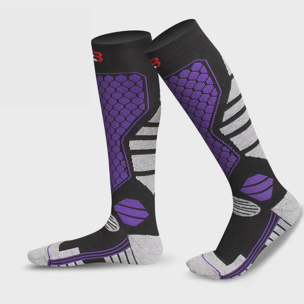 Warme Ski Sokken - Anti-slip, Ademend & Thermisch - Kniehoog