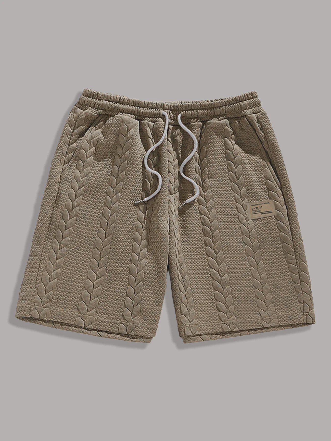 Heren Casual Shorts met Koord - Wit, Ademend & Los - 5 Inch Binnenbeenlengte