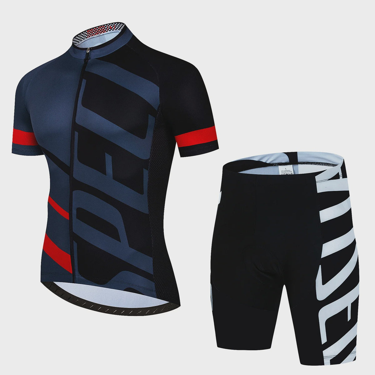 Professionele Fietskleding Set Heren - Zomer MTB Shirt & Bib Shorts