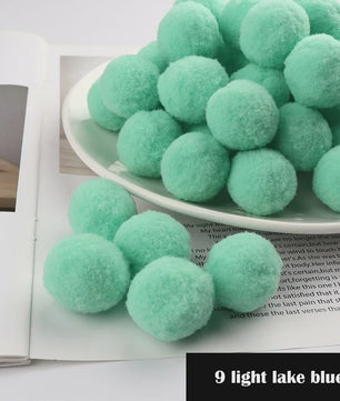 Mix van Zachte Pompoms (8-30mm) voor Knutselen, Decoratie & Speelgoed