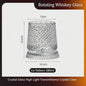 Draaibaar Kristallen Whiskey Glas - 280ml Premium Tumbler voor Cocktails & Feesten
