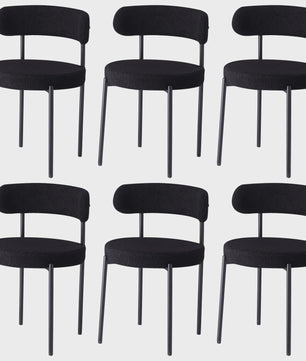 Nordic Stijl Teddy Velvet Eetkamerstoelen - Set van 2, 4 of 6