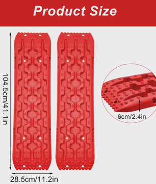 Tractieborden Set (2 stuks) - Offroad Hulp voor Sneeuw, Modder en Zand
