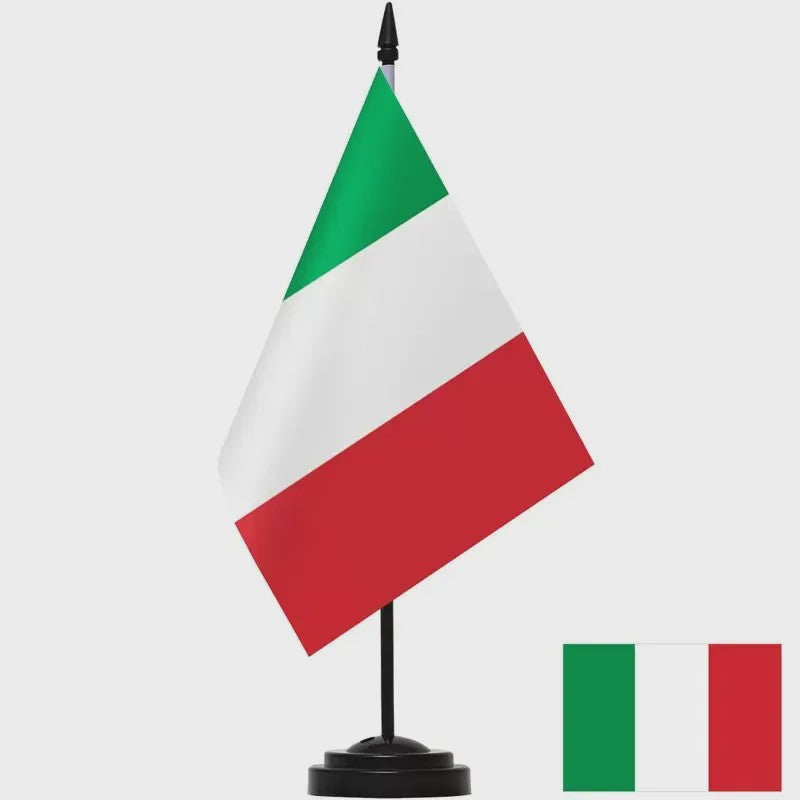 Bureauvlag Set: Australië, Canada, Italië, Zuid-Korea & Rusland - 14x21cm