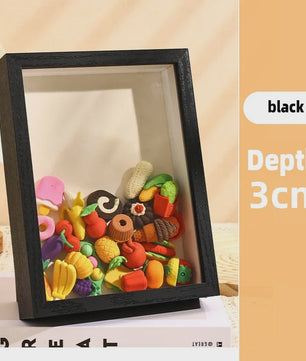 3D Houten Fotolijst - Diepte 3/5cm - Droogbloemen & Specimina