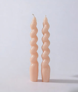 Set van 2 Gekleurde Spiraalkaarsen - Soja Was Aromatherapie Kaarsen voor Huisdecoratie & Cadeau