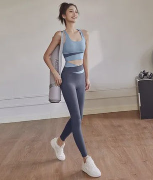 Dames Yogaset: Sportieve Legging & Sport BH Set voor Fitness en Workout