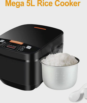 5L Multifunctionele Rijstkoker - Slim, Snel & Antiaanbaklaag