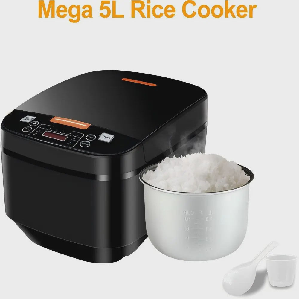 5L Multifunctionele Rijstkoker - Slim, Snel & Antiaanbaklaag
