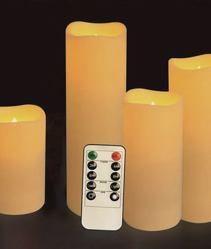 12-delige LED Kaarsen Set met Afstandsbediening - Flikkerend Vlam Effect voor Feestelijke Decoratie