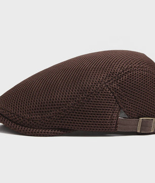 Ademende Mesh Pet - Vintage Flat Cap / Newsboy Cap voor Dames en Heren