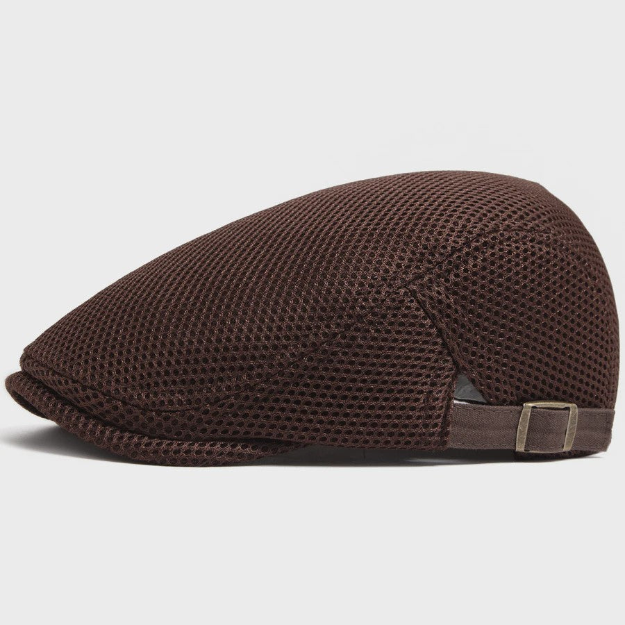 Ademende Mesh Pet - Vintage Flat Cap / Newsboy Cap voor Dames en Heren