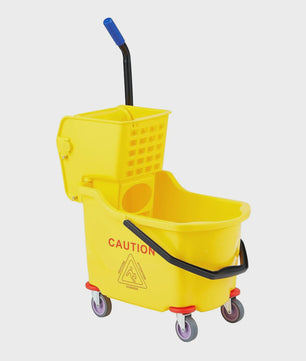 Professionele Dweilemmer met Wringer en Wielen - 32L Capaciteit