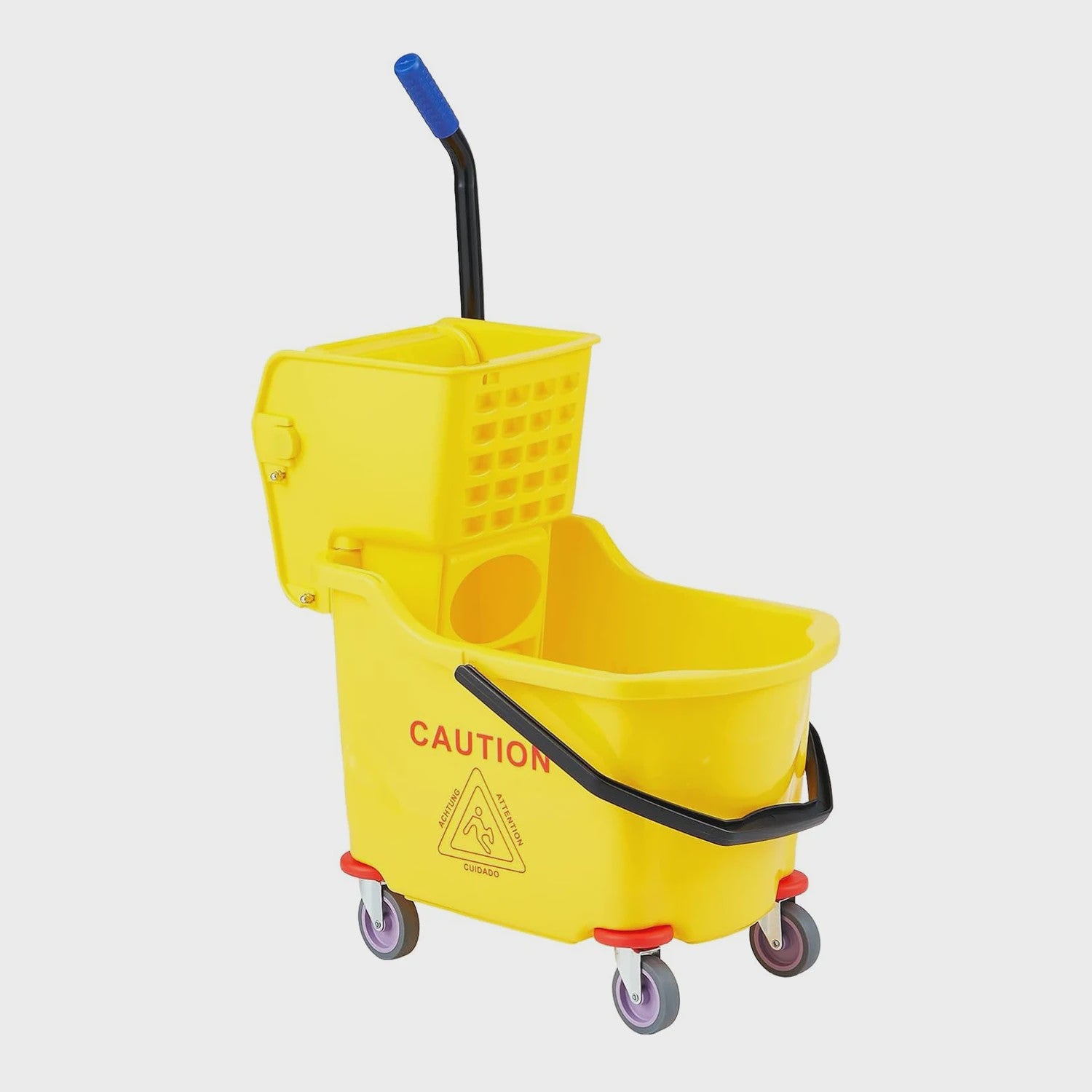 Professionele Dweilemmer met Wringer en Wielen - 32L Capaciteit