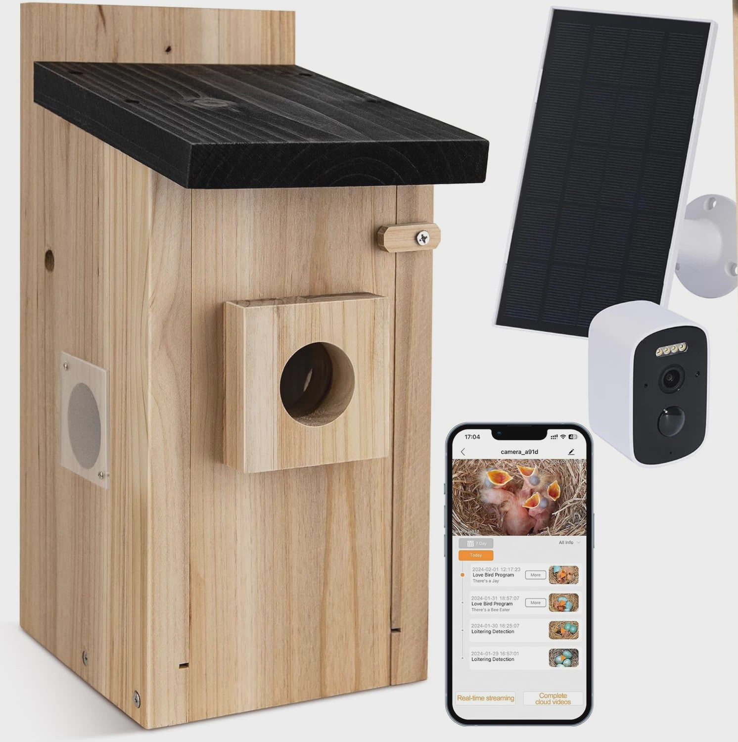 Slim Vogelhuisje met Camera: Slimme Nestkast met Bewegingsdetectie & App