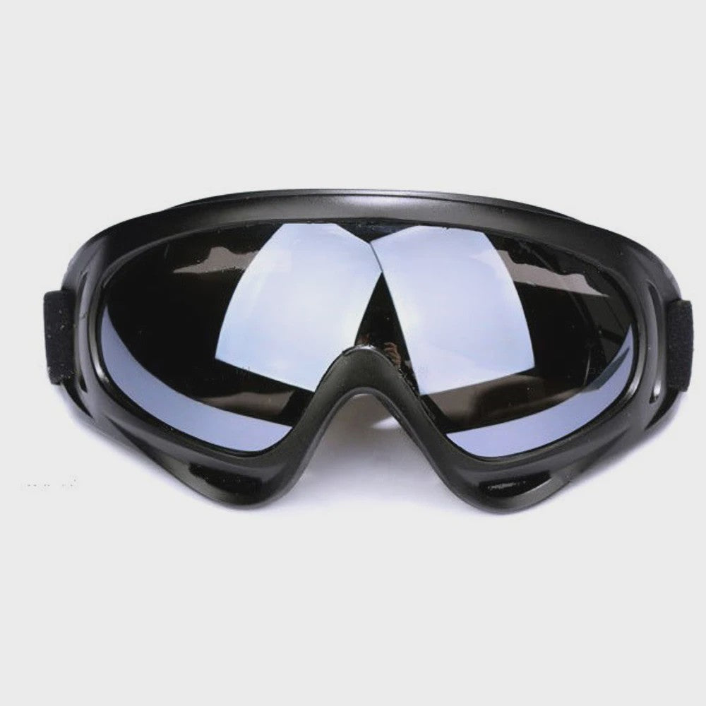 Motorcross Bril met Afneembaar Ademend Masker - Stof- en Impactbestendig