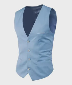 Stijlvol Heren Gilet - Slim Fit voor Bruiloft, Feest of Zakelijk