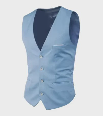 Stijlvol Heren Gilet - Slim Fit voor Bruiloft, Feest of Zakelijk
