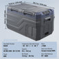 Draagbare Dubbel Zone Vriezer Koelkast met Compressor - 12/24V DC & AC