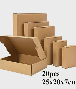 Set van 10 of 20 Bruine Kartonnen Verzenddozen & Mailers - Stevig Kraftpapier