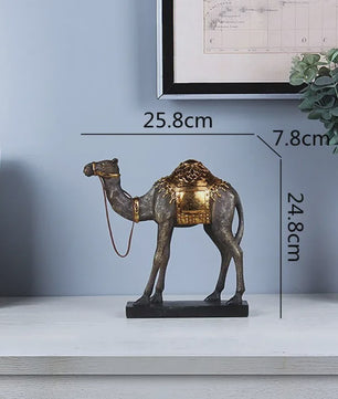 Decoratieve Kameel Beeldje - Indische Stijl Hars Sculptuur