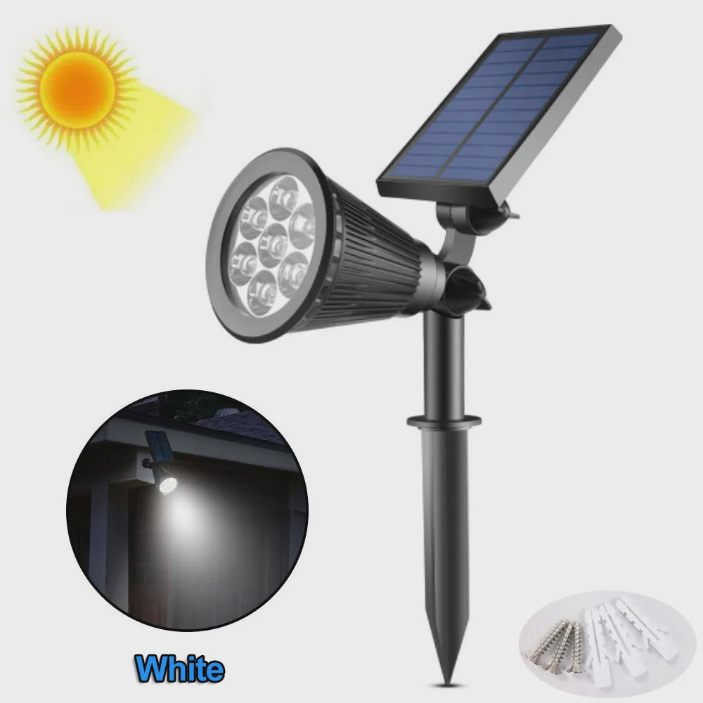 Waterdichte Solar Spotlight met 7 LED's - Tuinverlichting op Zonne-energie