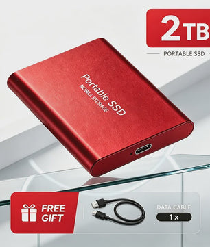 Snelle Externe SSD 1TB/2TB USB 3.1 - Compacte Mobiele Opslag voor PC & Mac