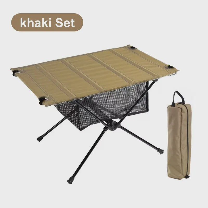 WESTTUNE Campingtafel Opvouwbaar Lichtgewicht Aluminium & 1680D Oxford Doek - Draagbaar voor Outdoor Picknick