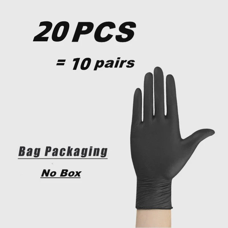 Zwarte Nitril Wegwerphandschoenen - Waterdicht & Latex Vrij - Per 10/20/50/100 Stuks
