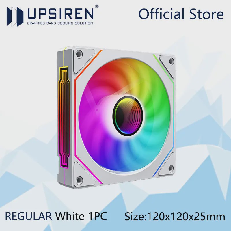 UPSIREN UF-1 PRISM 4 PRO 12cm ARGB PWM PC Ventilator - Stille Koeling met Grote Luchtstroom