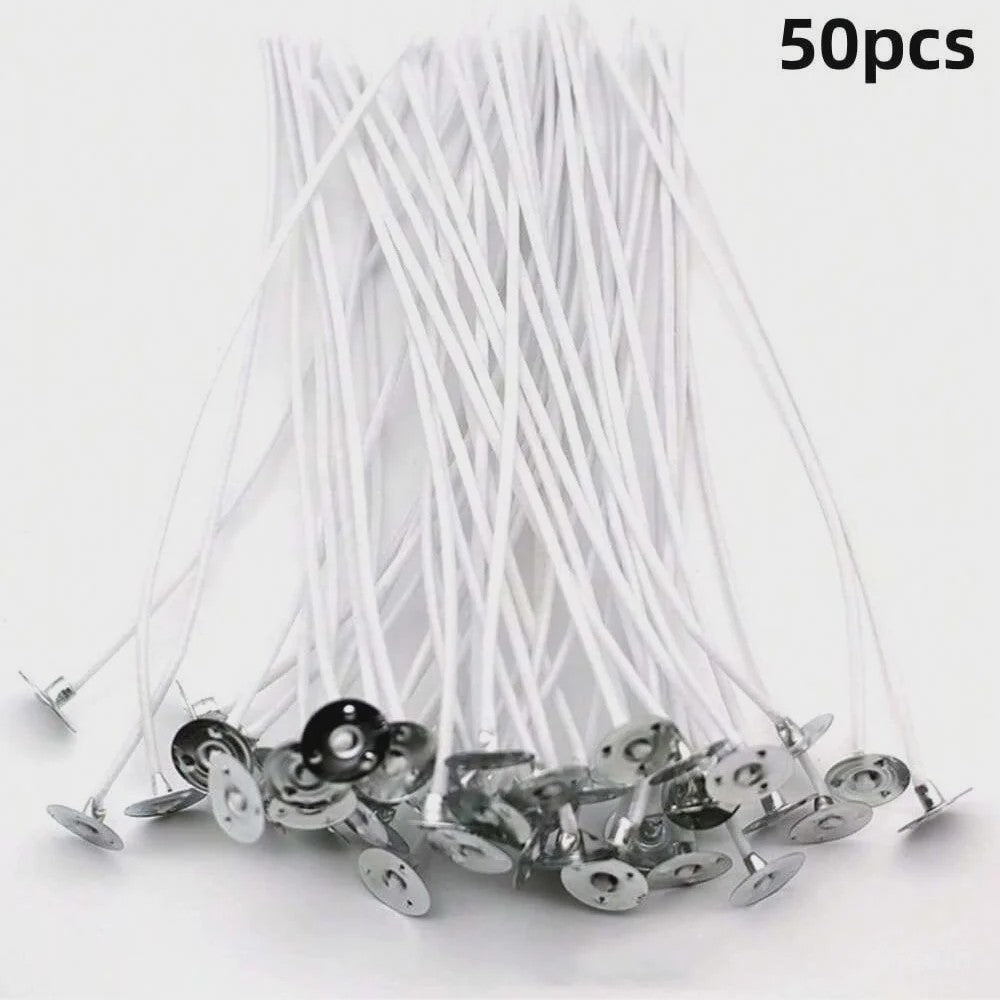 50x Kaarsen Lonten 6-20cm - Rookvrij Katoen voor DIY Kaarsen Maken & Decoratie