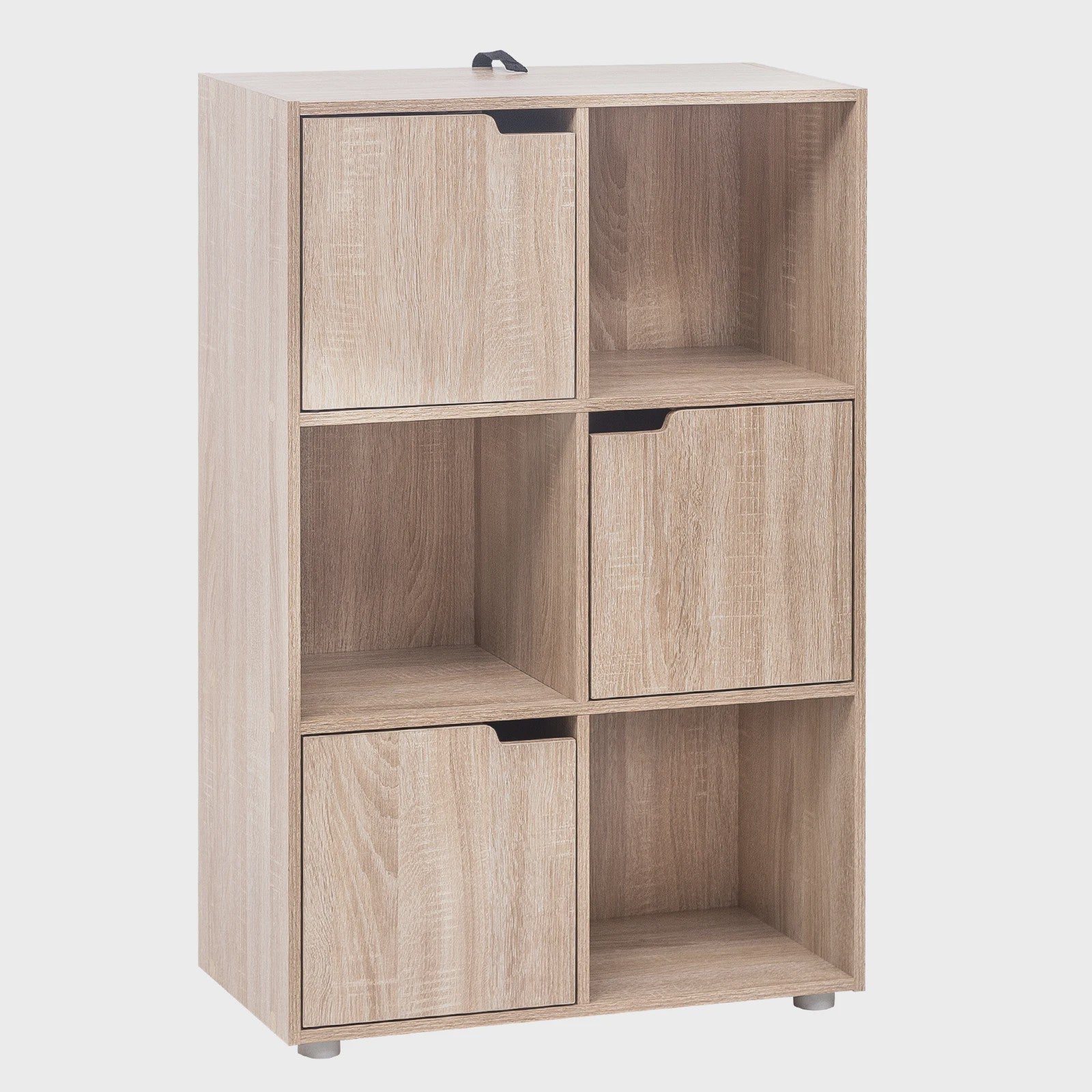 WOLTU Boekenkast met 6 Vakken - Stijlvolle Opberger voor Woonkamer & Kantoor