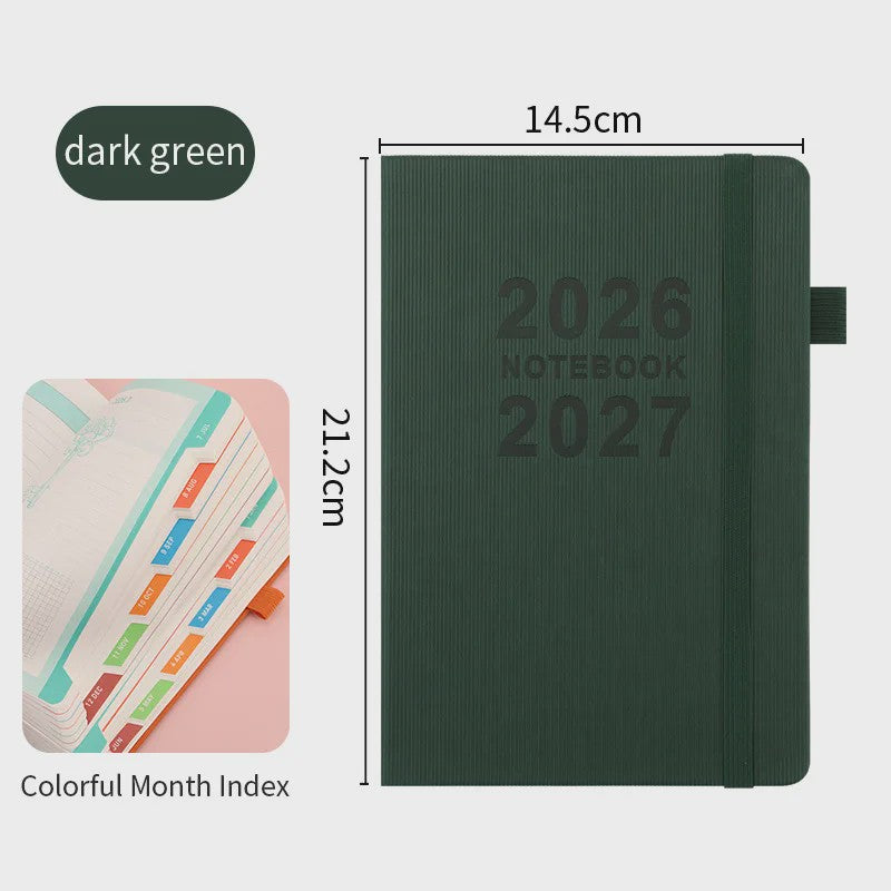 Agenda & Notitieboek 2026-2027: Perfect voor Studenten, Kantoor en Dagelijkse Planning