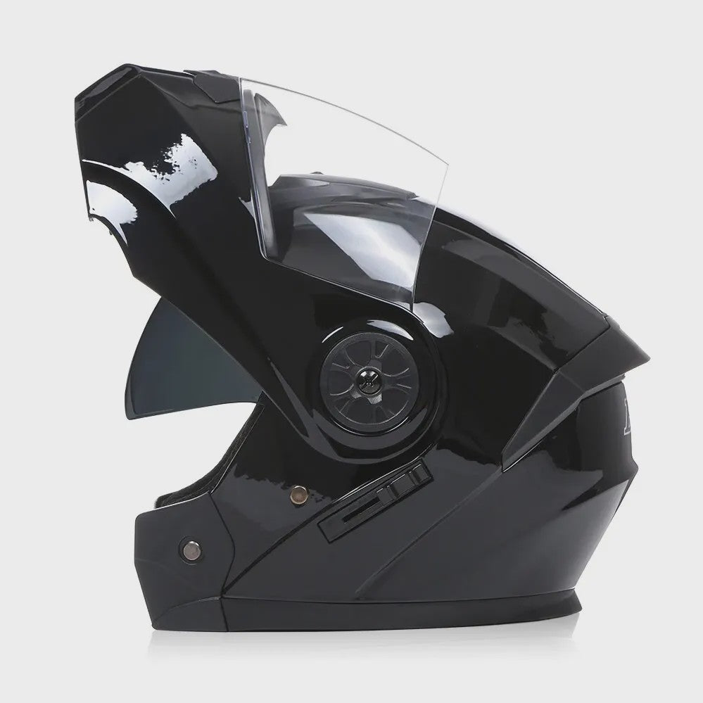 Modulaire Motorhelm met Dubbel Vizier - Flip-Up Full Face Helm voor Heren & Dames